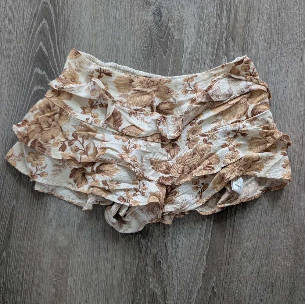 Free People Days Gone By Ruffled Shorts